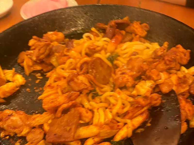 닭갈비와 치즈