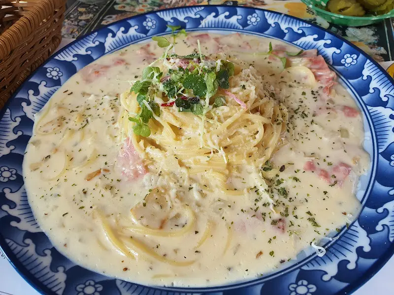 정씨함박 크림 베이컨 파스타