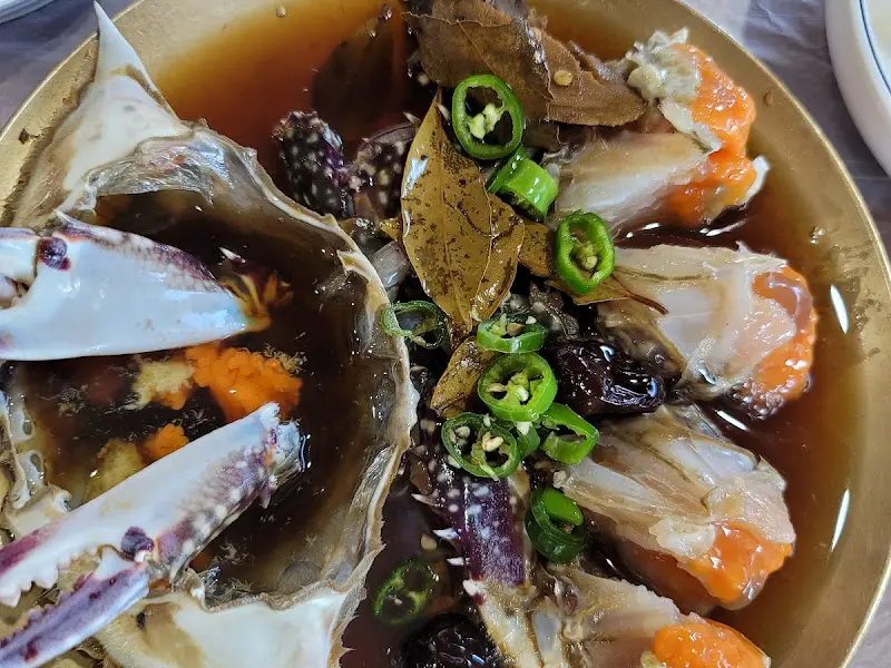 간장게장의 클로즈업