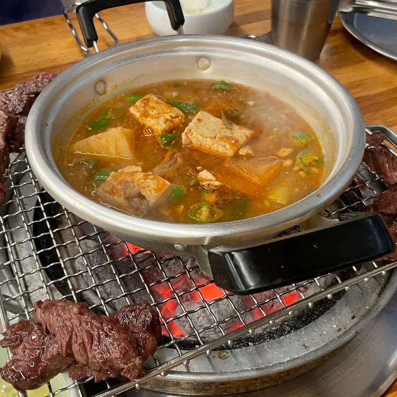 영양숯불갈비 된장찌개