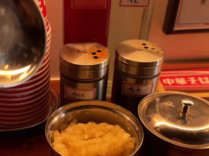 라멘 재료 상세 샷