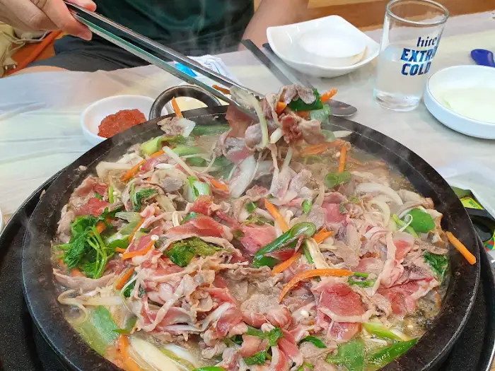 돌판 오리불고기