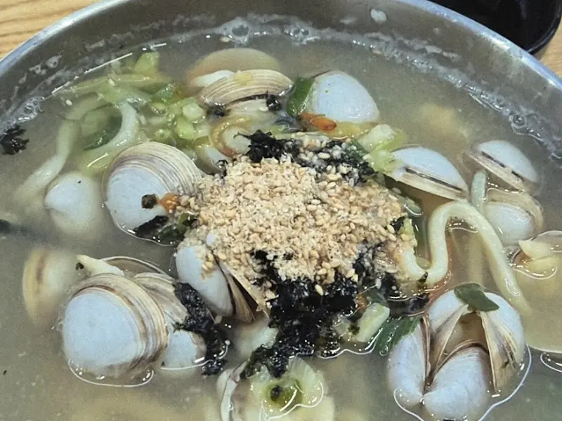 바지락칼국수