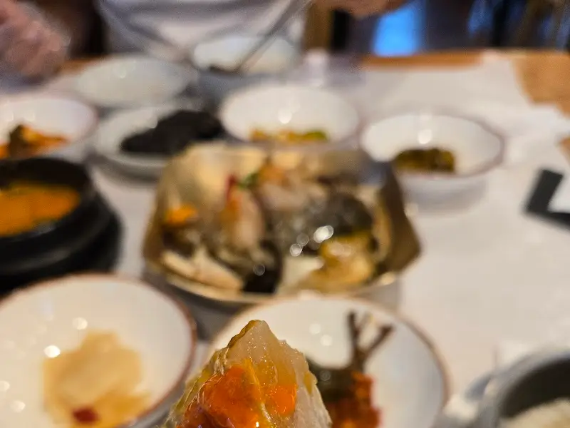 수라정식에 포함된 간장게장