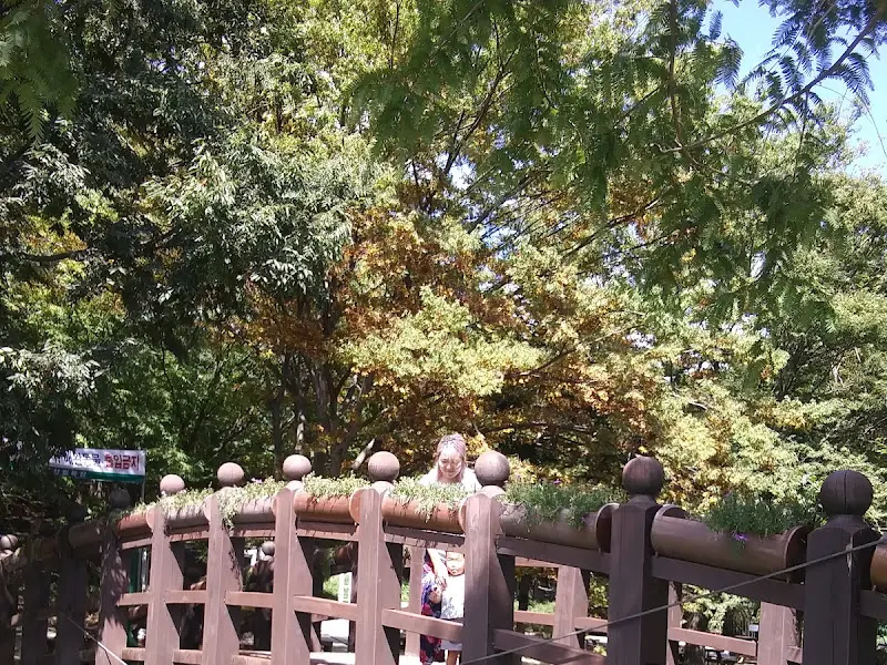 가게 근처 공원의 푸르른 풍경