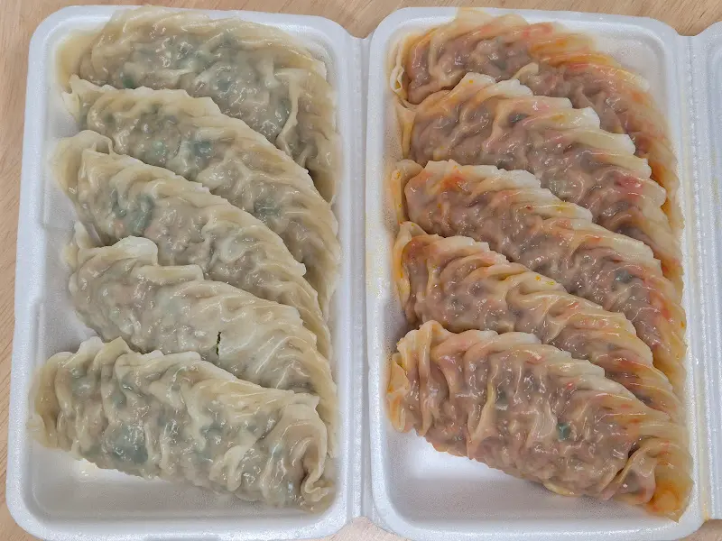 이화만두 고기, 김치만두