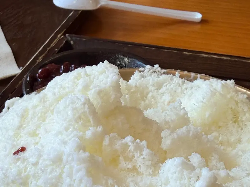 우유빙수 얼음결