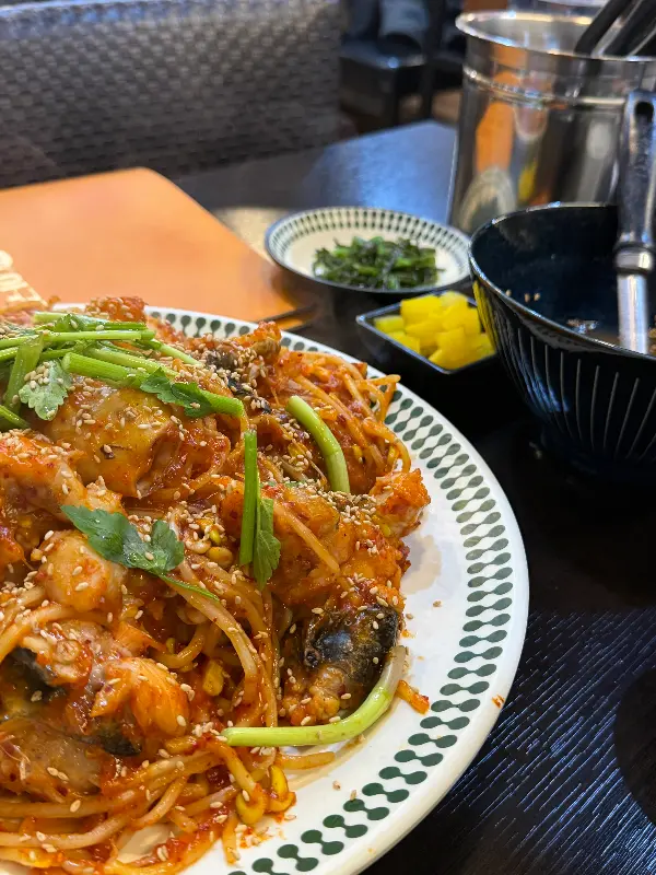 푸짐한 아구찜 한 상