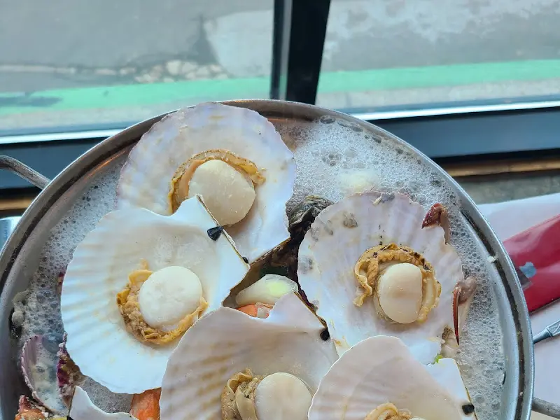 다양한 조개류 스끼다시