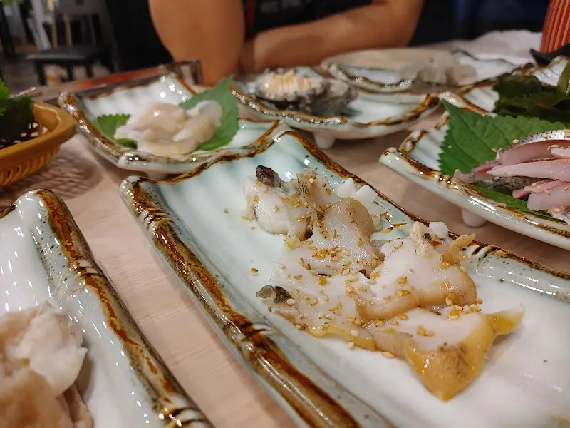 신선한 해산물 스끼다시