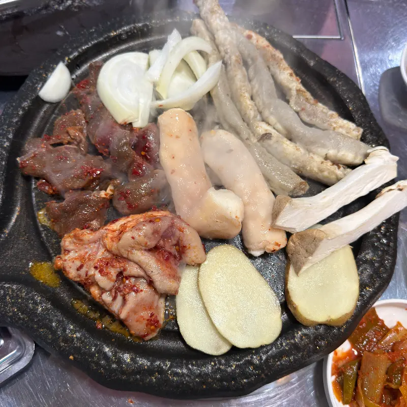 모듬구이 근접샷