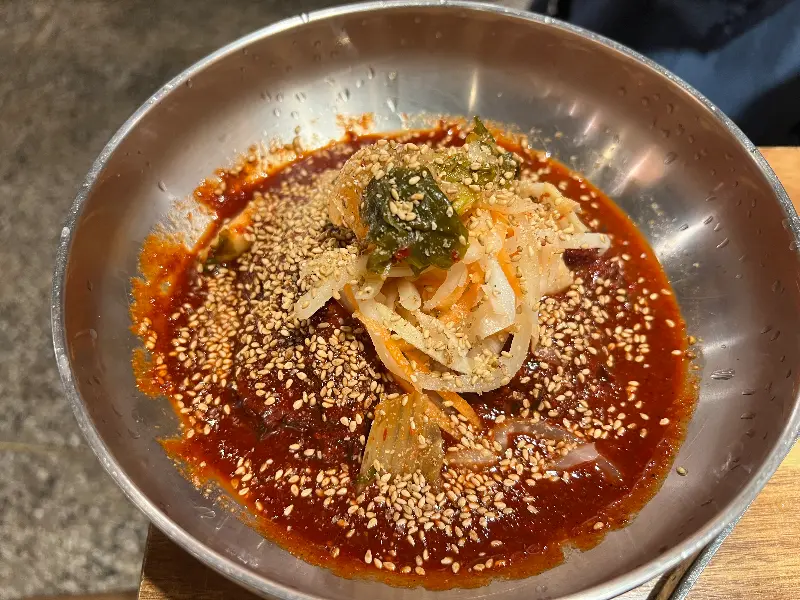 시원한 열무사과 물냉면