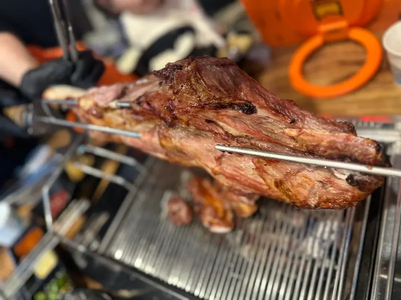 양다리 구이 근접샷