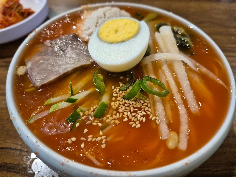 김치말이국수 확대