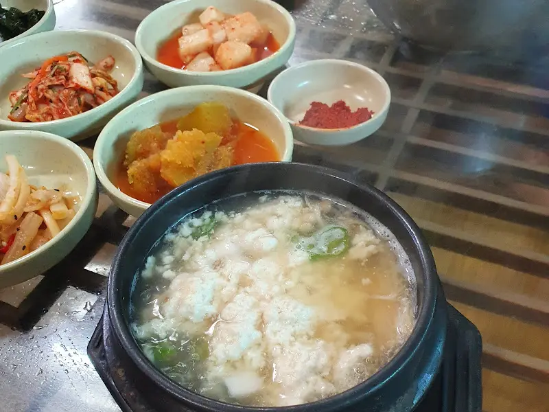 순두부 찌개의 모습