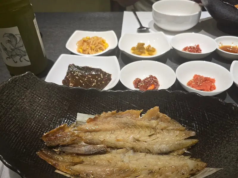 보리굴비와 밑반찬 전체샷