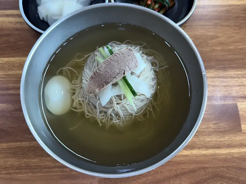 정서진메밀면옥의 물메밀 근접샷