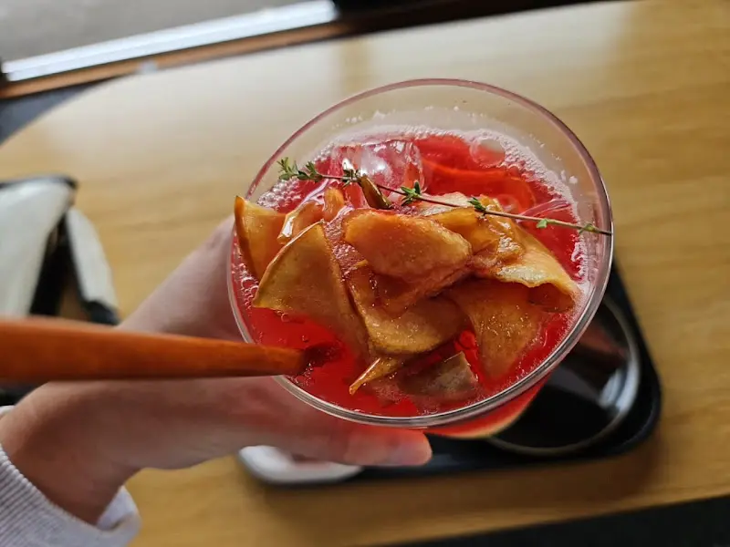 얼음골 사과 에이드의 비주얼