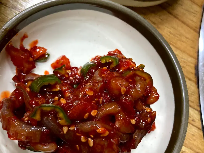 매콤한 양념 꼴뚜기 젓갈
