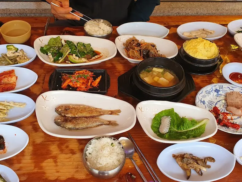 산채정식 한상차림