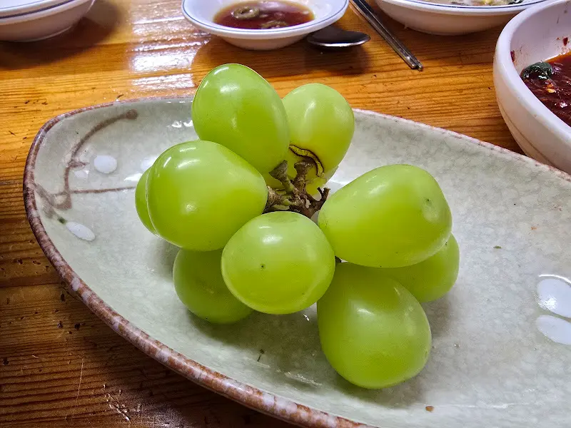 샤인머스캣 디저트