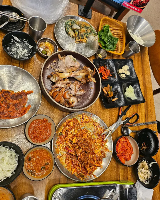 보쌈과 김치의 환상적인 조합