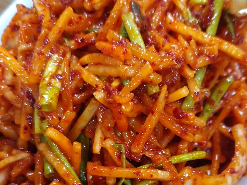 매콤달콤한 꼬막무침 클로즈업