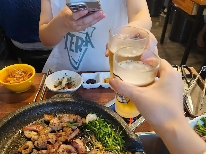 시원한 맥주와 함께 즐기는 막창