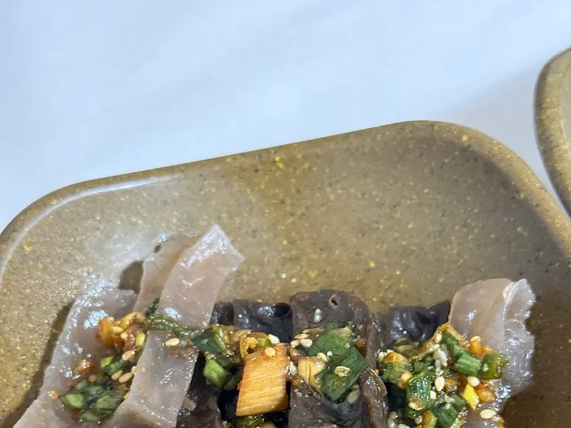 올방개묵의 클로즈업 샷