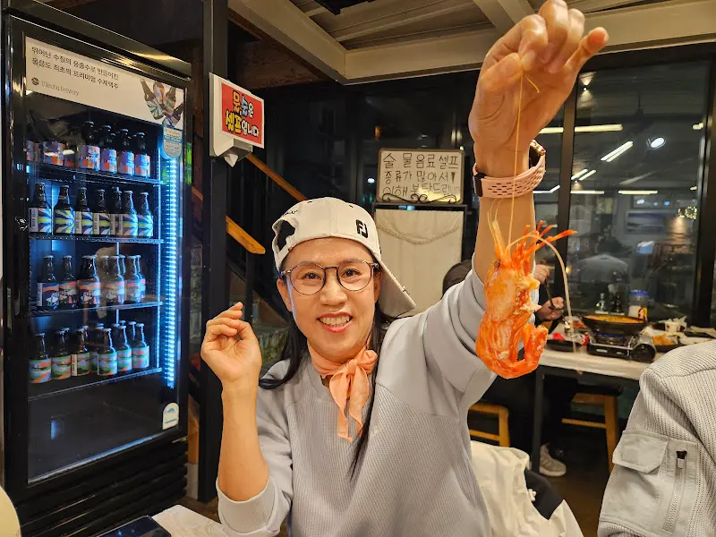 독도새우 인증샷