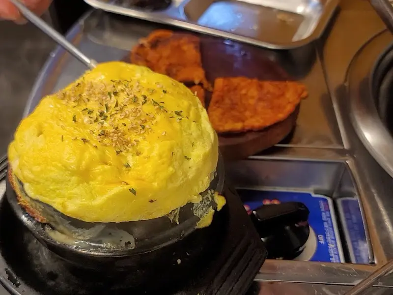 계란찜과 김치전