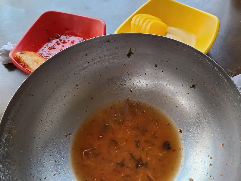 칼국수를 다 먹은 후