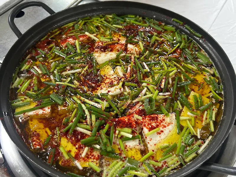 두부전골 근접샷