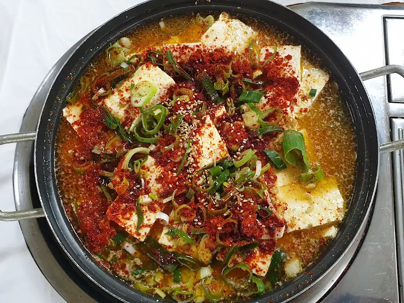 두부전골 클로즈업