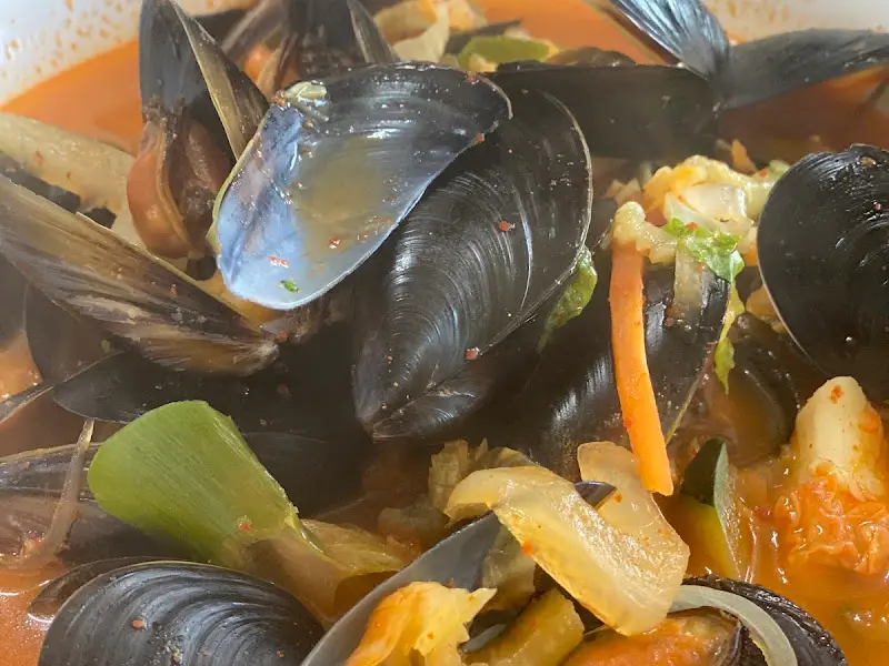 홍합짬뽕의 클로즈업