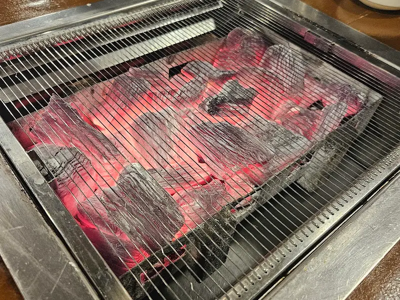 뜨겁게 달궈진 숯