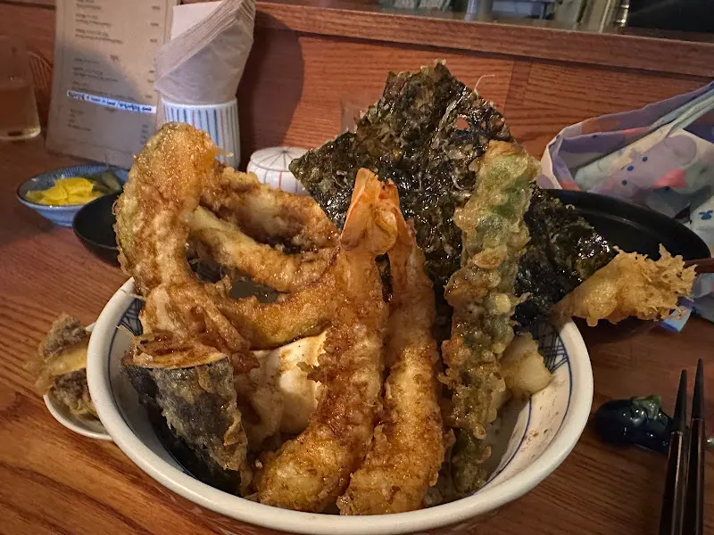 푸짐한 텐동 한상차림