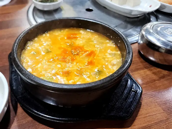 순두부 전골 클로즈업