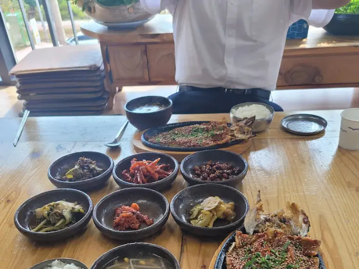 황태 정식 한 상 차림