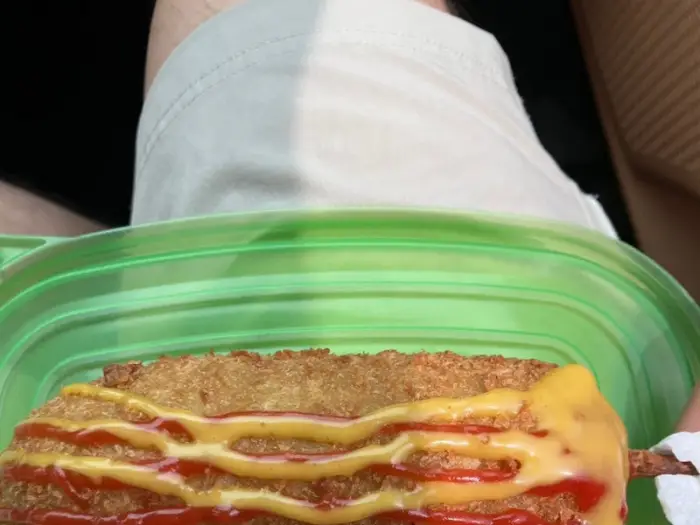 개별 핫도그 클로즈업