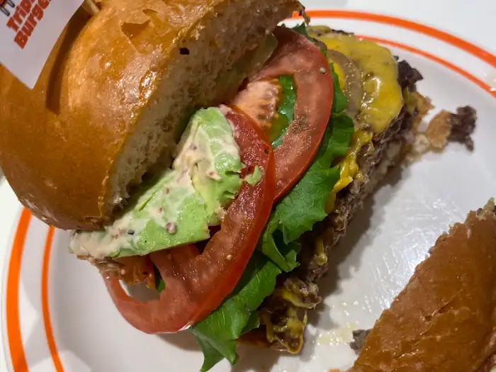 버거 단면 디테일 샷