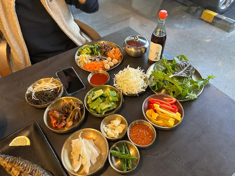 푸짐한 쌈채소 한 상