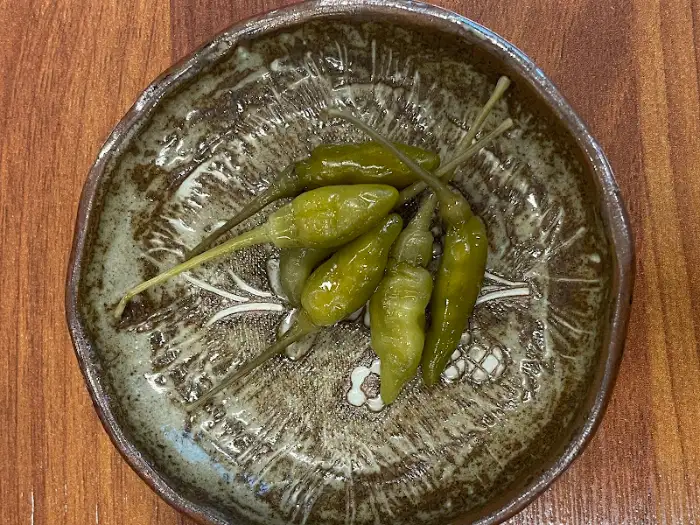 토방국수전문점 곁들임 고추