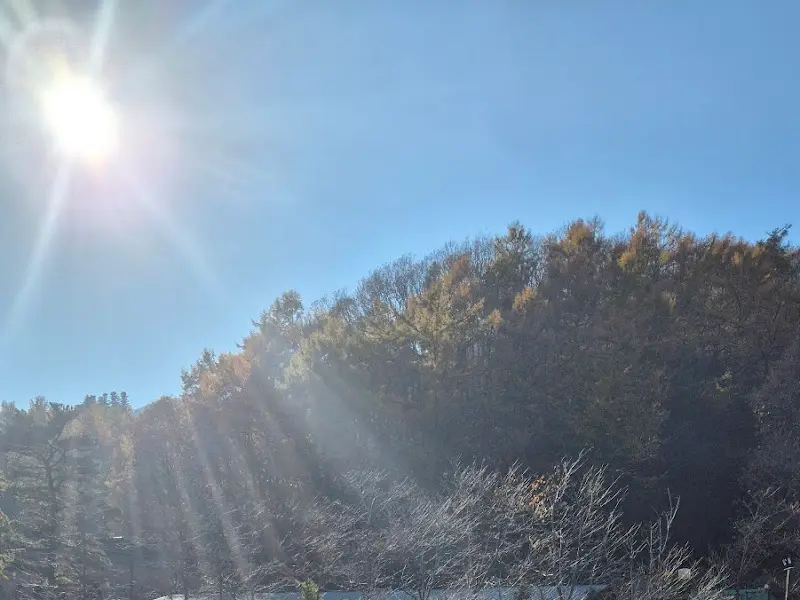 카페에서 바라본 하늘