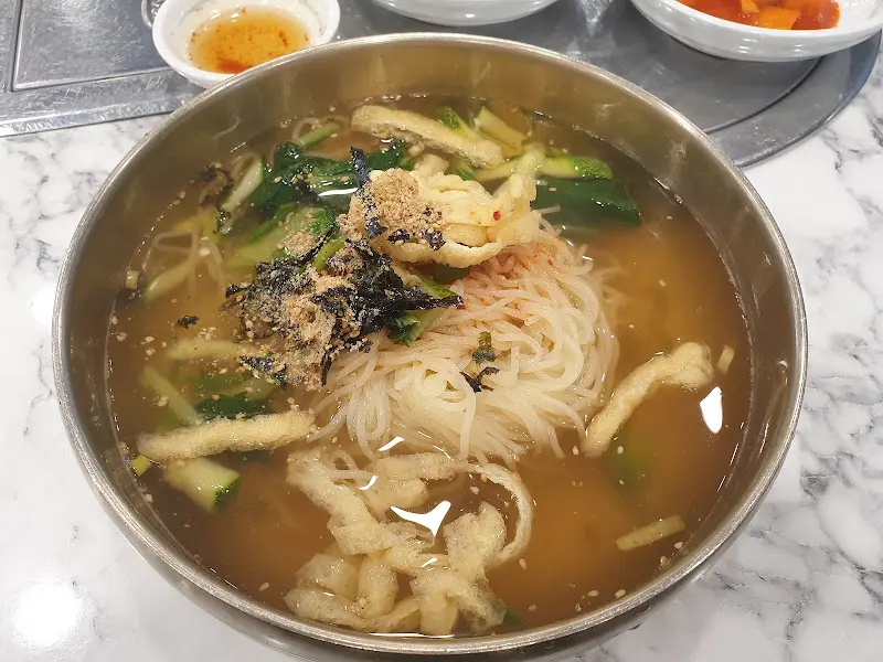 수제국수 클로즈업