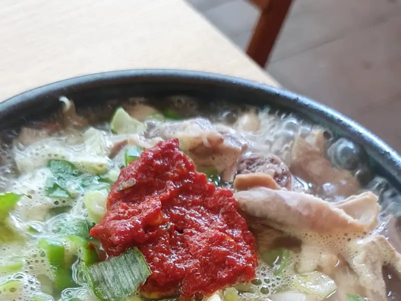 시골순대 모듬국밥 클로즈업