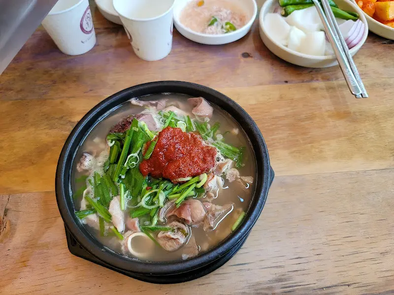 시골순대 국밥 한상차림