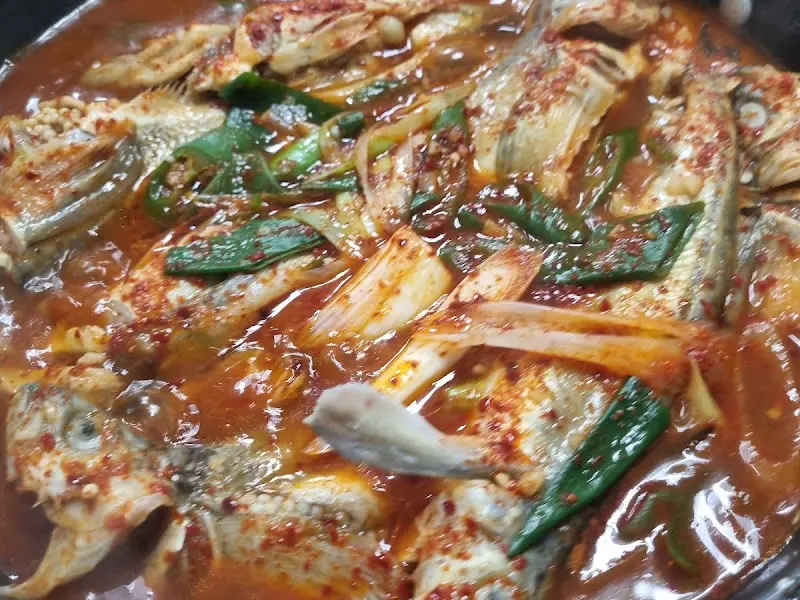 가자미조림 클로즈업