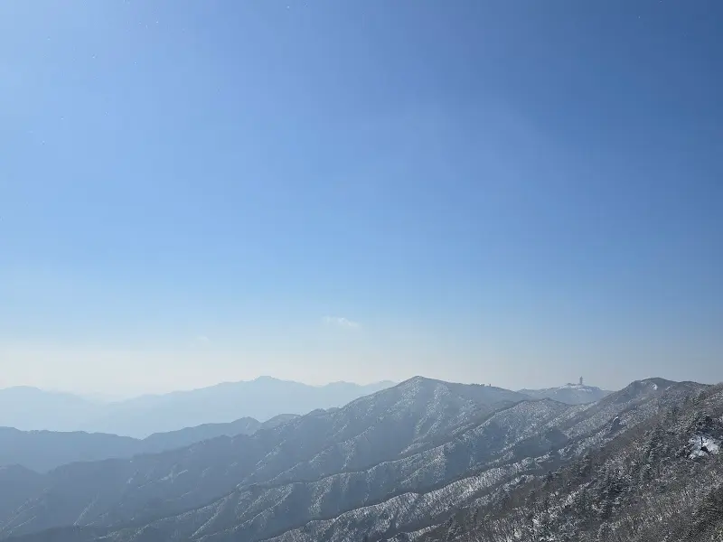 소백산 정상 풍경