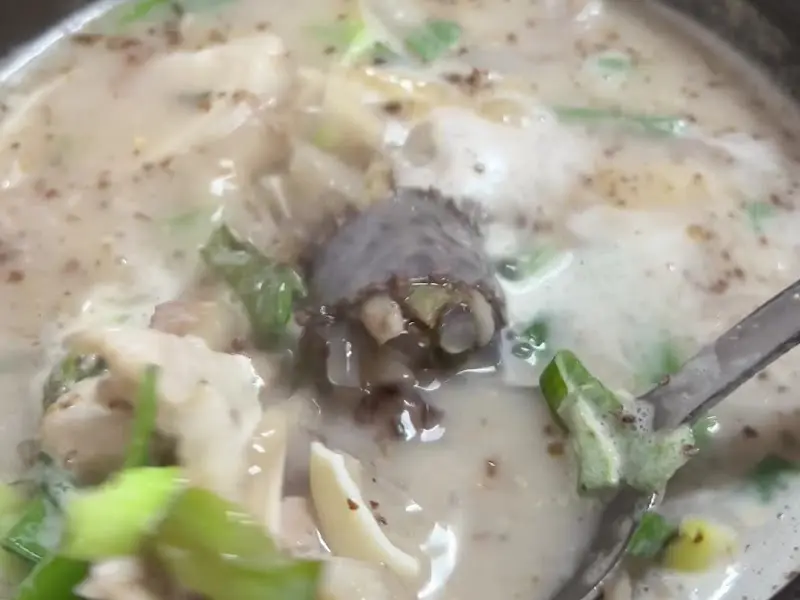 순대국밥 근접 촬영